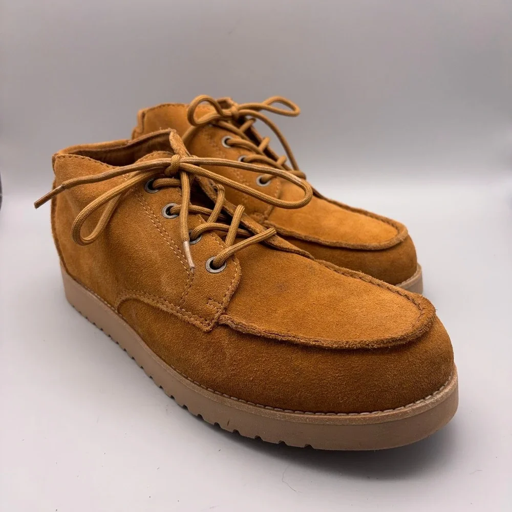 Koolaburra by UGG Chukka Boots Mens 13 Brown Suede Lace Up Moccasin Toe